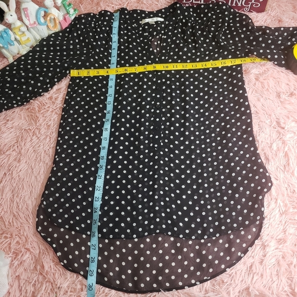 Laurent conrad sheer polka dot blouse size XS - Picture 8 of 8